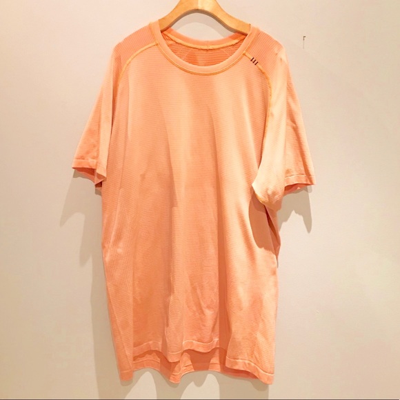 lululemon athletica Other - Orange Lululemon Short Sleeve Shirt